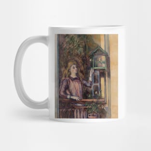 Girl with Birdcage by Paul Cezanne Mug